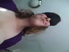 My coworker, a big, tittled, white bitch, had her throat screwed.